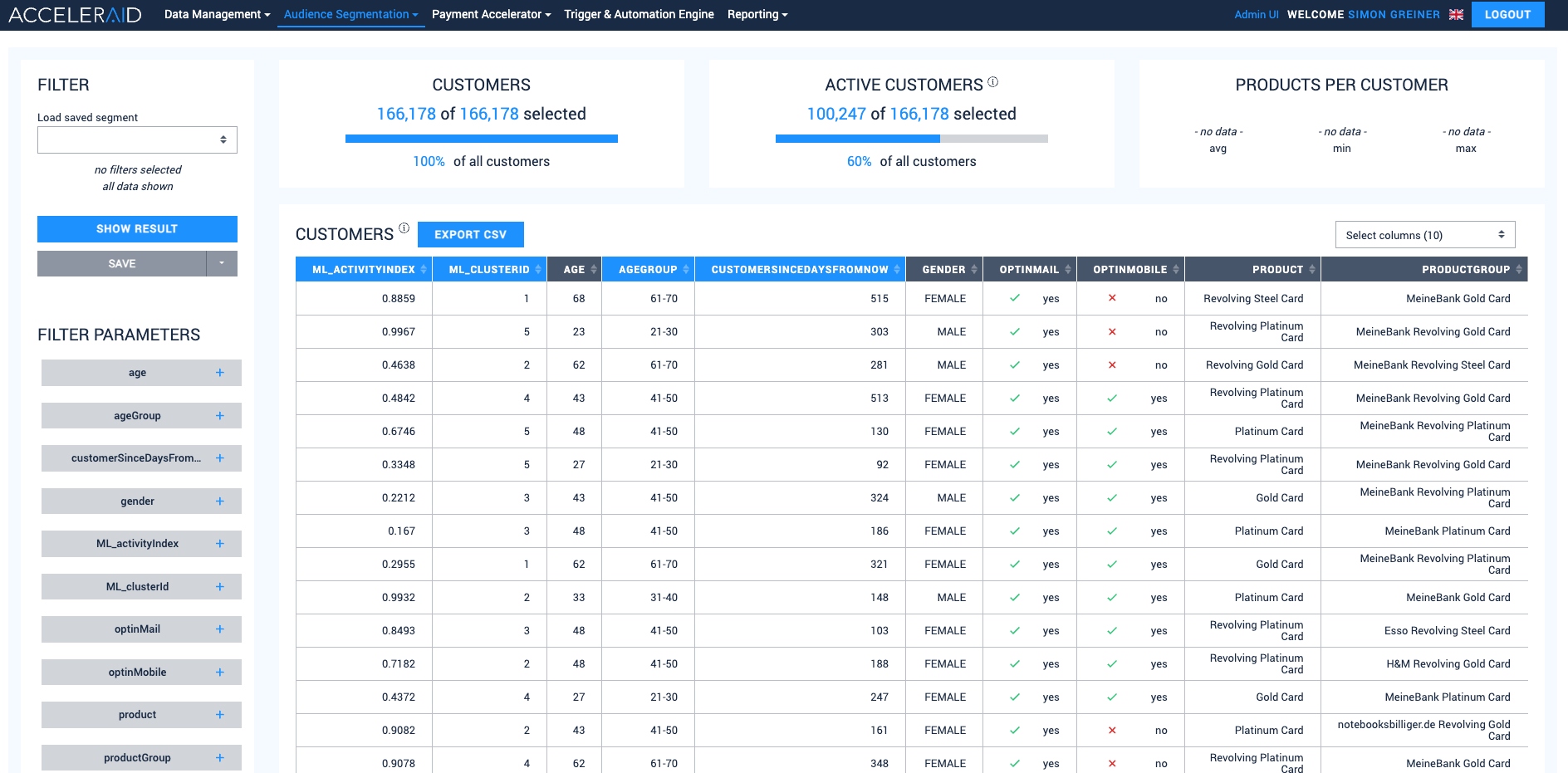ACCELERAID Prediction Engine — 18 ML-Modelle für Banking Analytics